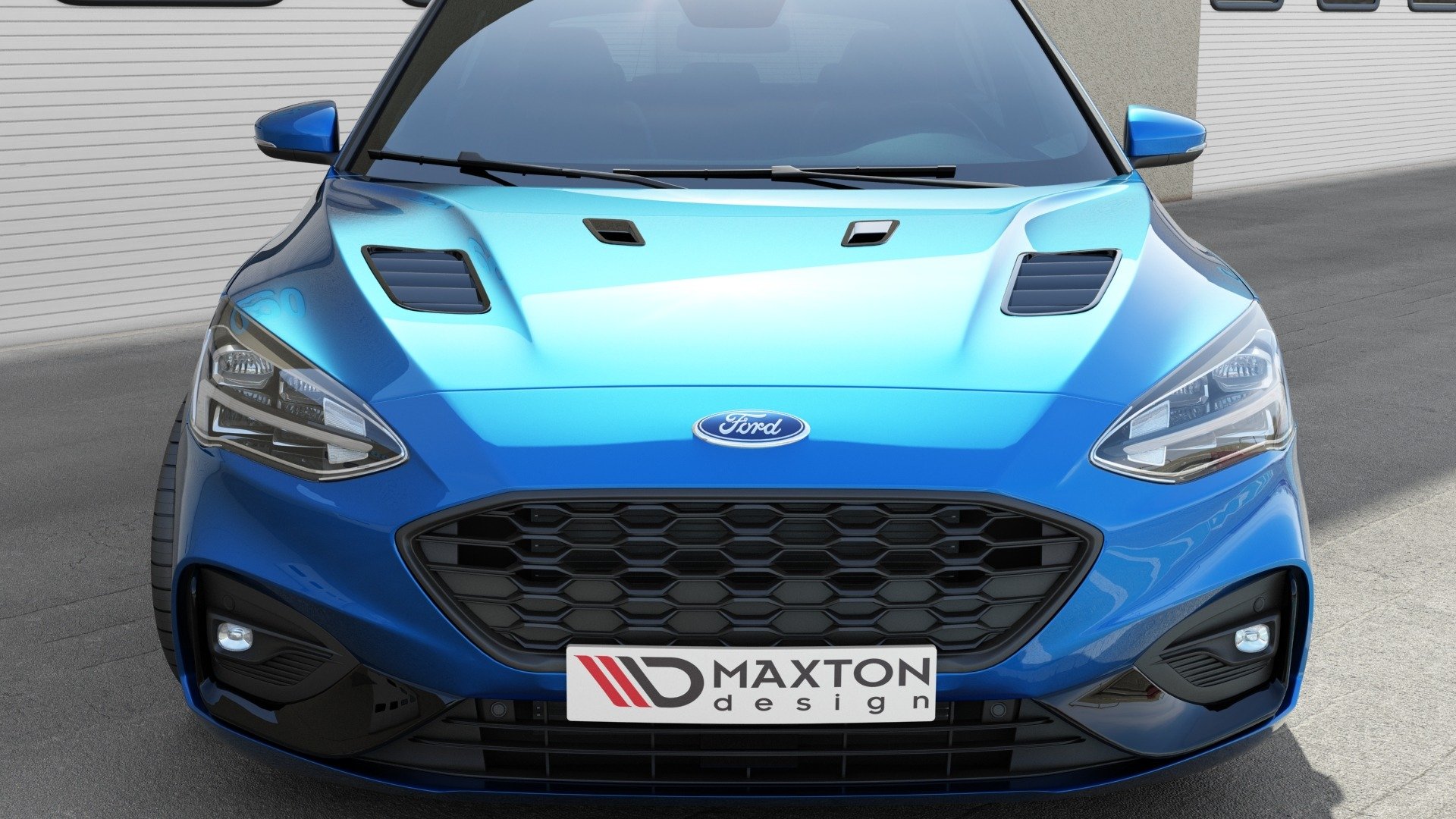 Maxton Design Вентиляционные решетки капота Ford Focus ST-Line / ST Mk4 (меньшего размера)
