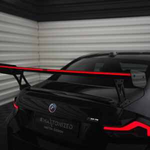 Maxton Design Спойлер из углеродного волокна с внешними кронштейнами и стойками + светодиодная подсветка для BMW M2 G87 / M240i / 2 M-Pack / 2 Standard G42