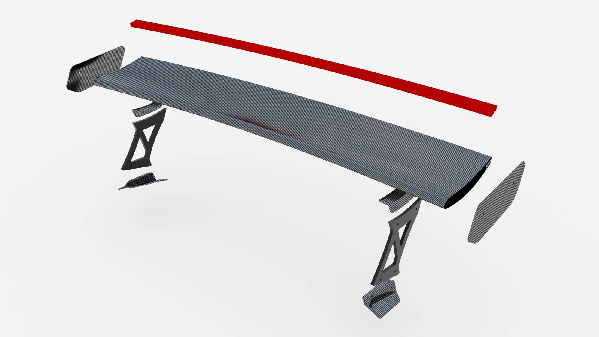 Maxton Design Спойлер из углеродного волокна с внешними кронштейнами и стойками + светодиодная подсветка для BMW M2 G87 / M240i / 2 M-Pack / 2 Standard G42 — изображение 16