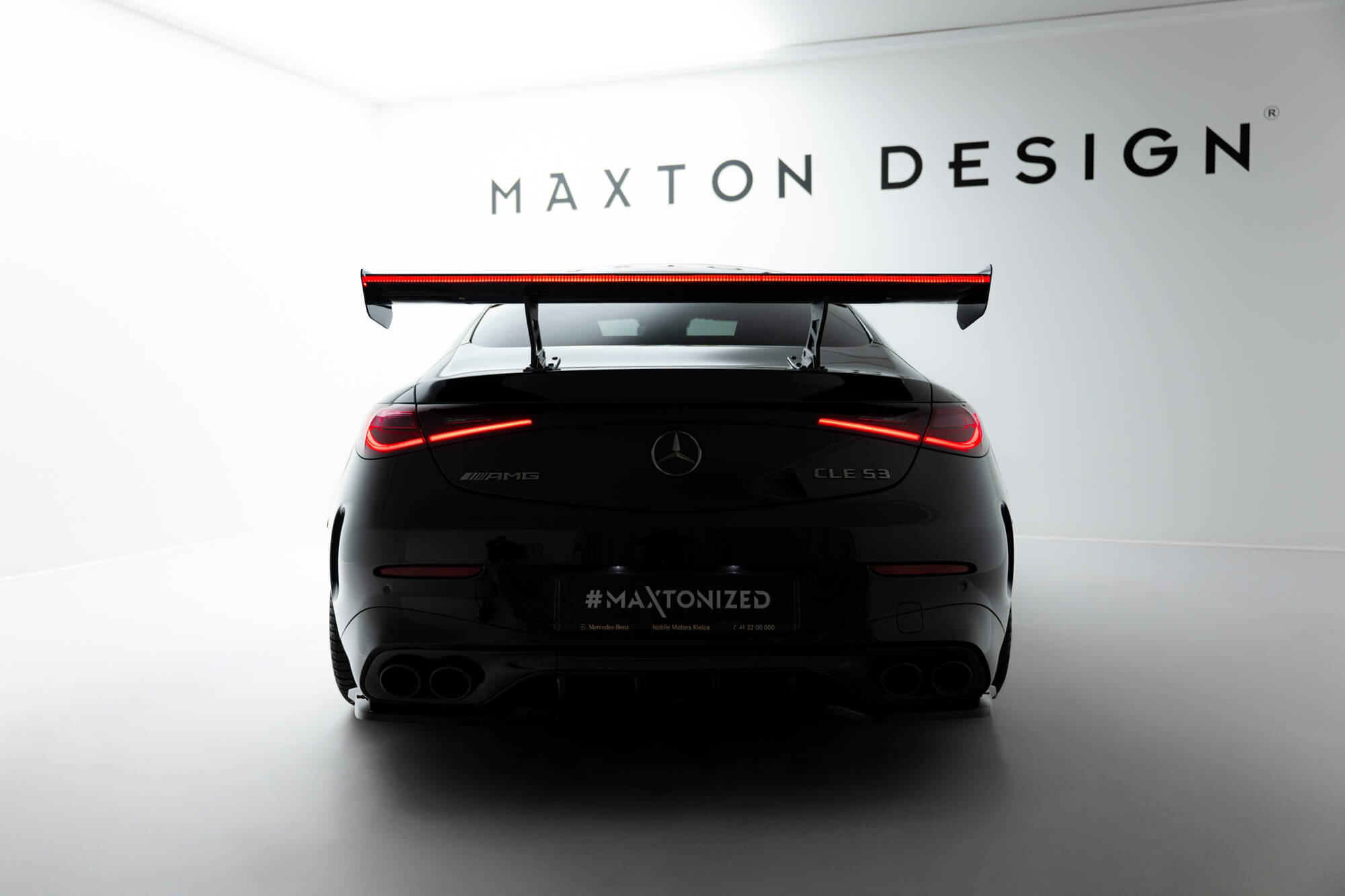 Maxton Design Карбоновый спойлер V.2 + светодиоды для Mercedes-AMG CLE 53 C236 — изображение 2