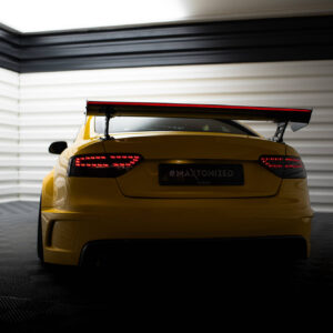 Maxton Design Карбоновый спойлер с внешними кронштейнами и стойками + светодиодная подсветка для Audi A5 Coupe 8T