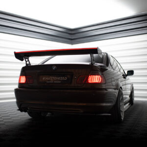 Maxton Design Карбоновый спойлер с внешними кронштейнами и стойками + светодиодная подсветка для BMW 3 Coupe E46