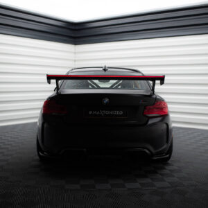 Maxton Design Карбоновый спойлер с внешними кронштейнами и стойками + светодиодная подсветка для BMW M2 F87 / 2 / 2 M-Pack F22
