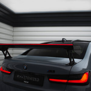 Maxton Design Карбоновый спойлер с внешними кронштейнами и стойками + светодиодная подсветка для BMW M3 G80 / M340i G20 / 3 M-Pack G20 / 3 Standard G20