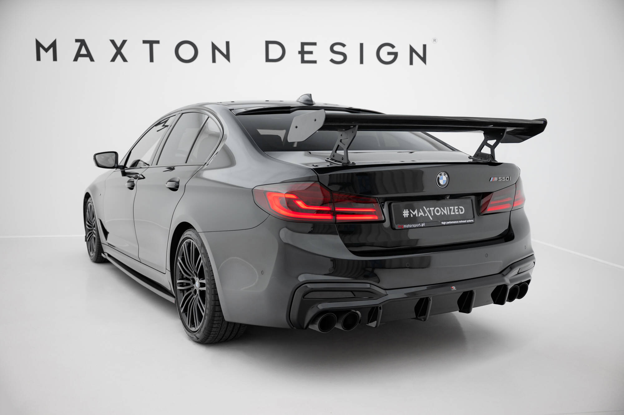 Maxton Design Карбоновый спойлер с внутренними кронштейнами и стойками для BMW 5 / M5 Sedan G30 / F90