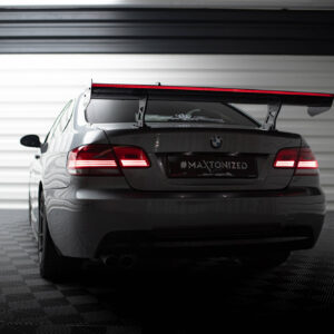 Maxton Design Карбоновый спойлер с внутренними кронштейнами и стойками + светодиодная подсветка для BMW 3 / M3 Coupe E92