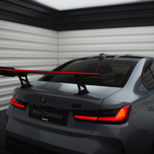 Maxton Design Карбоновый спойлер с внутренними кронштейнами и стойками + светодиодная подсветка для BMW M3 G80 / M340i G20 / 3 M-Pack G20 / 3 Standard G20