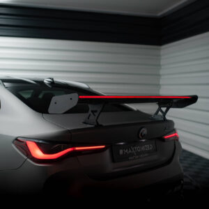 Maxton Design Карбоновый спойлер с внутренними кронштейнами и стойками + светодиодная подсветка для BMW M4 G82 / G82 Facelift / M440i / 4 M-Pack G22 / G22 Facelift