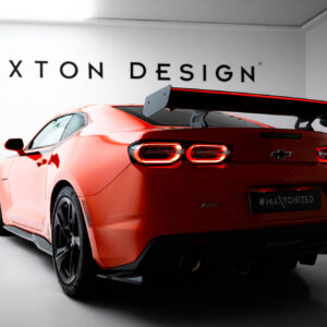 Maxton Design Карбоновый спойлер с внутренними кронштейнами и стойками + светодиодная подсветка для Chevrolet Camaro SS Mk6 Facelift