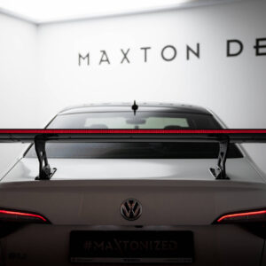 Maxton Design Карбоновый спойлер с внутренними кронштейнами и стойками + светодиодная подсветка для Volkswagen Jetta GLI Mk7