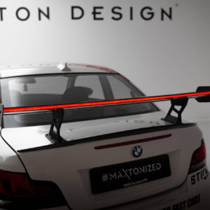 Maxton Design Карбоновый спойлер с внутренними кронштейнами и стойками V.2 + светодиодная подсветка для BMW 1 M E82
