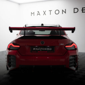 Maxton Design Карбоновый спойлер с верхним креплением типа «лебединая лапа» + светодиодная подсветка для BMW M2 G87