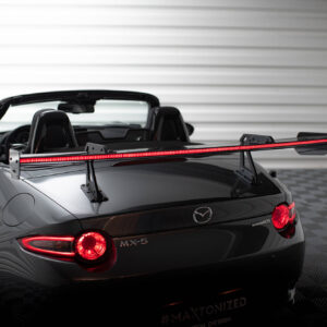 Maxton Design Карбоновый спойлер с верхним креплением типа «лебединая пасть» + светодиодная подсветка для Mazda MX-5 ND (Mk4)