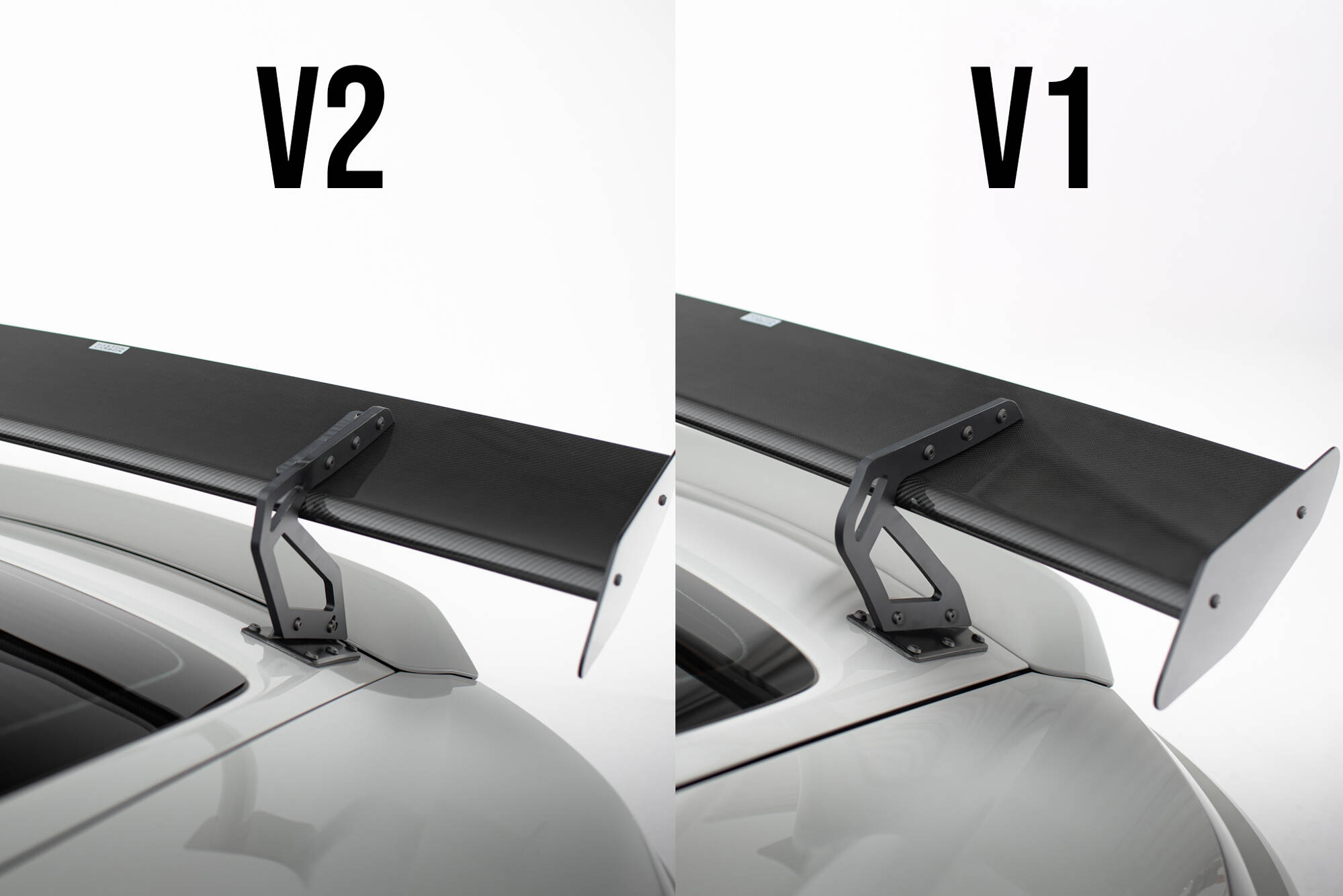 Maxton Design Карбоновый спойлер с верхним креплением типа «лебединая лапка» V.2 для Porsche 718 Cayman 982c — изображение 4