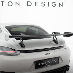 Maxton Design Карбоновый спойлер с верхним креплением типа «лебединая лапка» V.2 для Porsche 718 Cayman 982c
