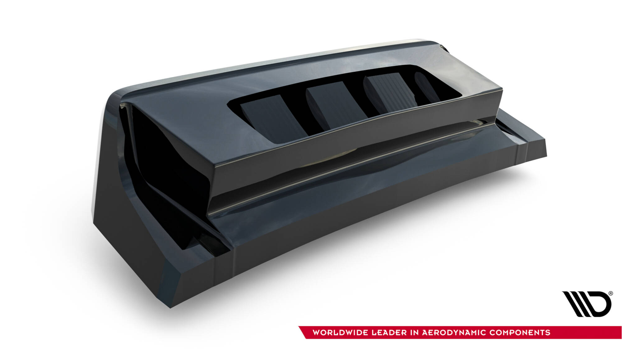 Maxton Design Центральный задний сплиттер (с вертикальными планками) Volkswagen T-Roc R Mk1 — изображение 7