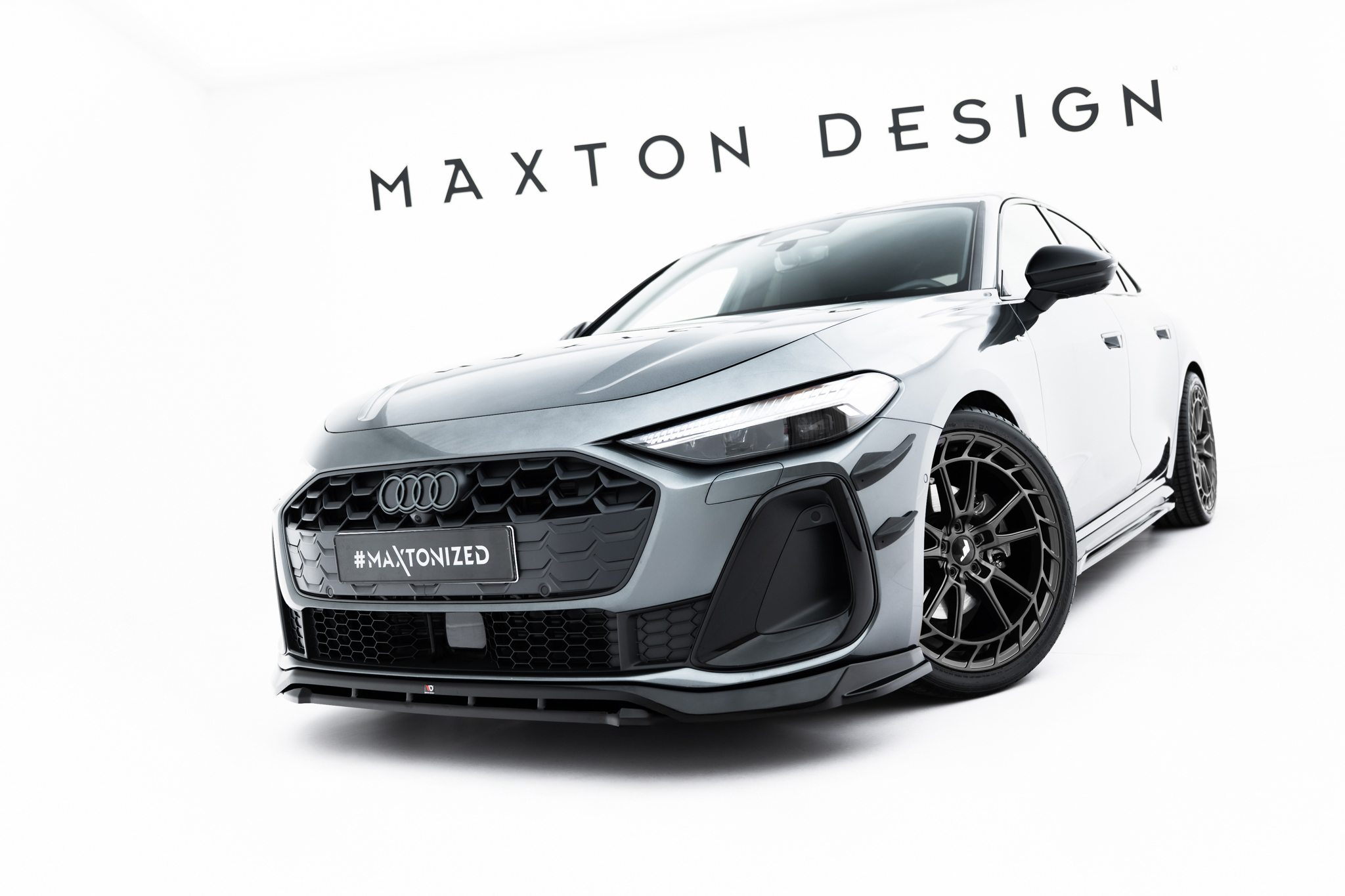 Maxton Design Крылья переднего бампера (Канарды) Audi A5 S-Line / S5 Sedan / Avant B10 — изображение 4