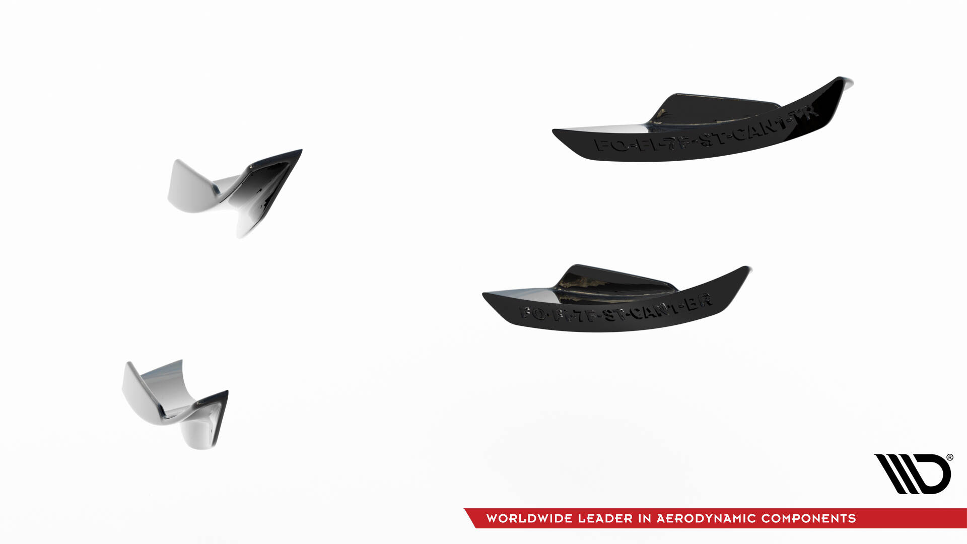 Maxton Design Передние бамперные аэродинамические элементы (канарды) Ford Fiesta 7 ST Facelift — изображение 6