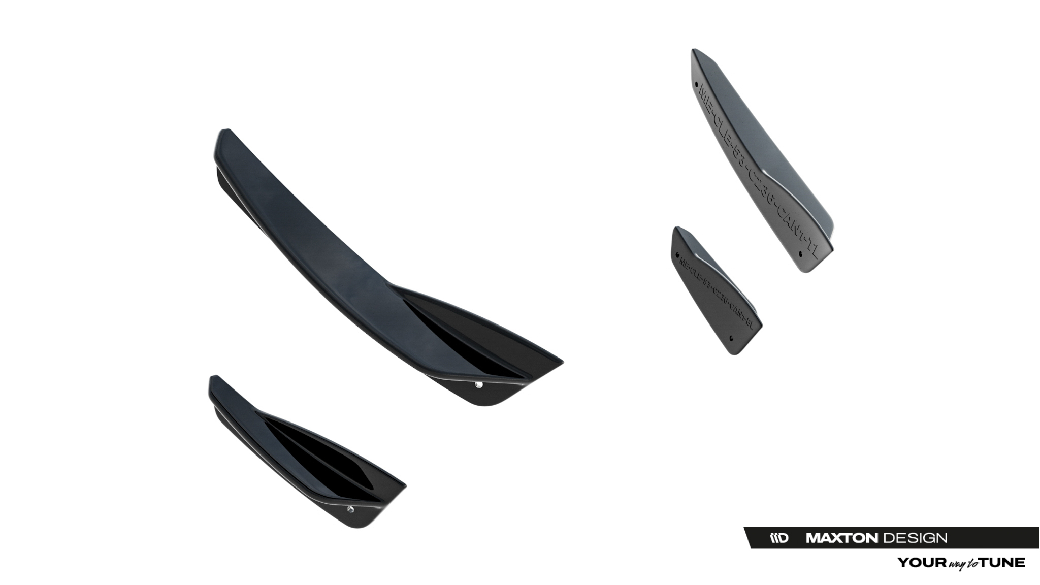 Maxton Design Передние бамперные аэродинамические элементы (канарды) Mercedes-AMG CLE 53 Aero C236 — изображение 6