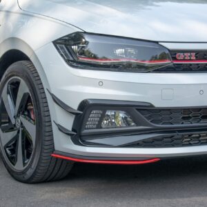 Maxton Design Передние бамперные аэродинамические элементы (канарды) Volkswagen Polo GTI Mk6