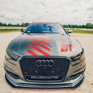 Maxton Design Передний гоночный сплиттер для Audi A6 C7 S-LINE (2 сплиттера = 1 комплект)