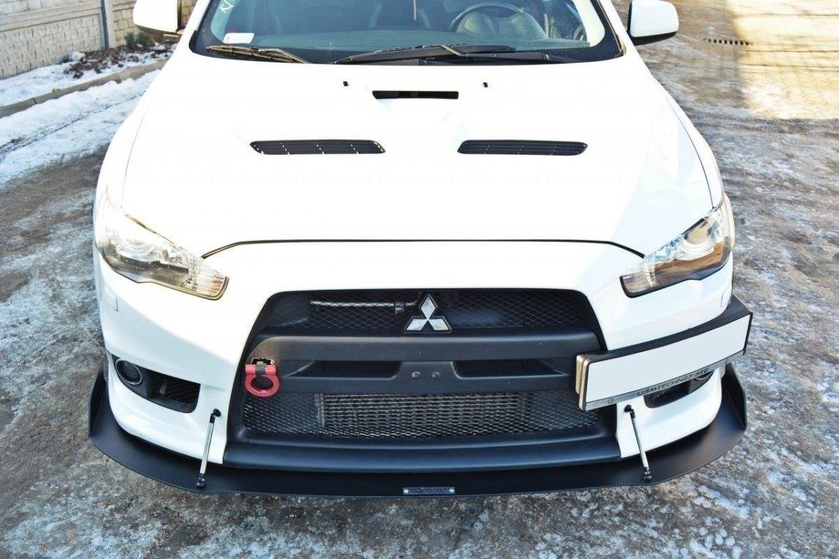Maxton Design Передний гоночный сплиттер V.1 для Mitsubishi Lancer Evo X