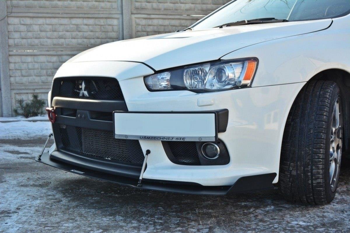 Maxton Design Передний гоночный сплиттер V.1 для Mitsubishi Lancer Evo X — изображение 3