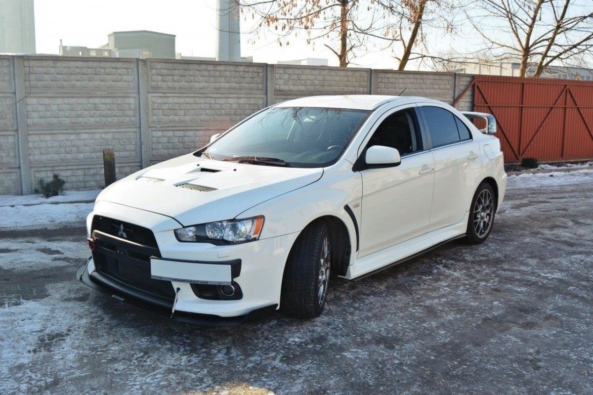 Maxton Design Передний гоночный сплиттер V.1 для Mitsubishi Lancer Evo X — изображение 4