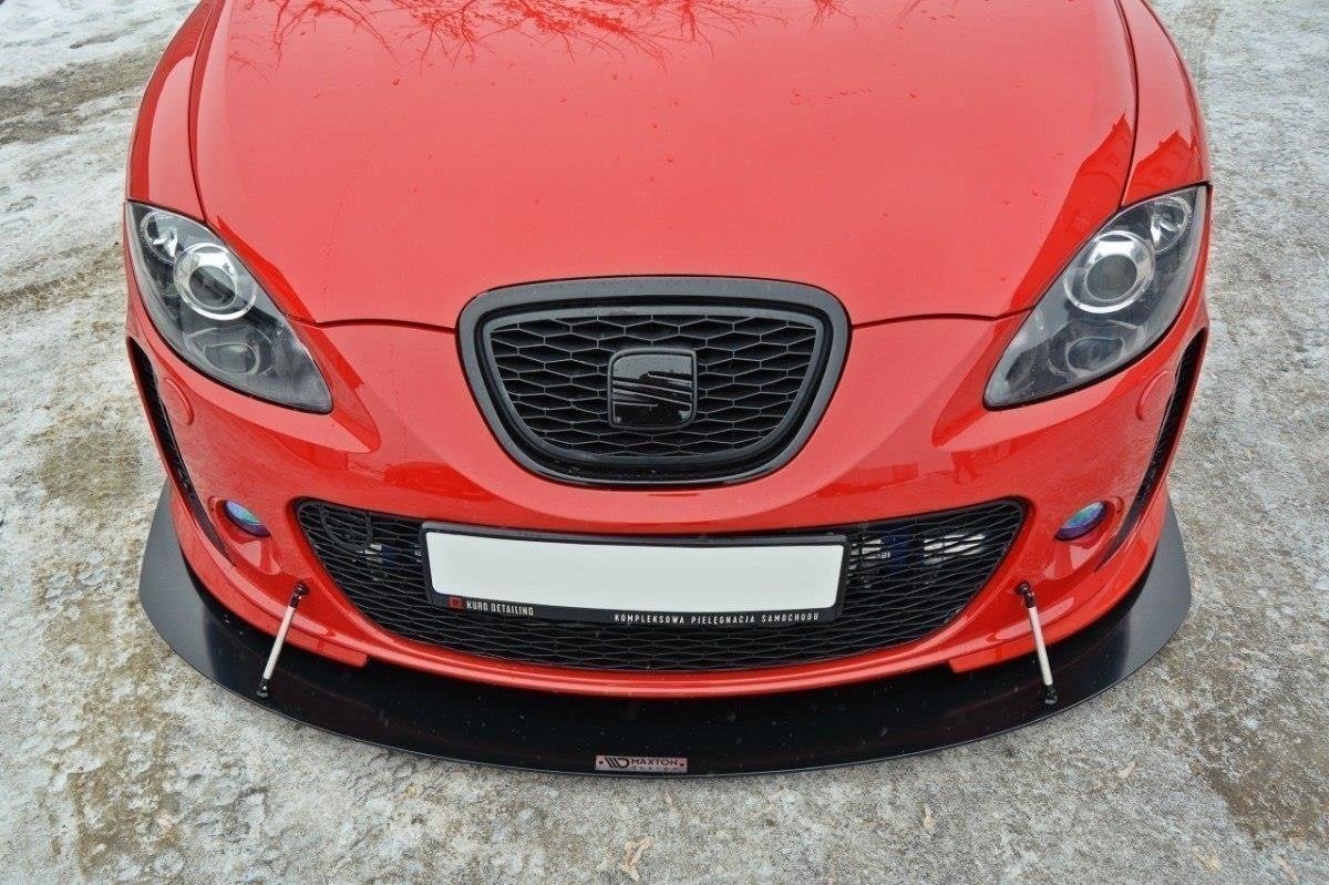 Maxton Design Передний гоночный сплиттер V.1 для Seat Leon MK2 MS Design