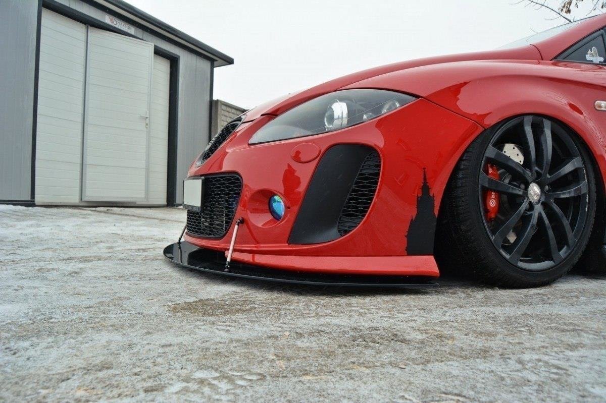 Maxton Design Передний гоночный сплиттер V.1 для Seat Leon MK2 MS Design — изображение 3