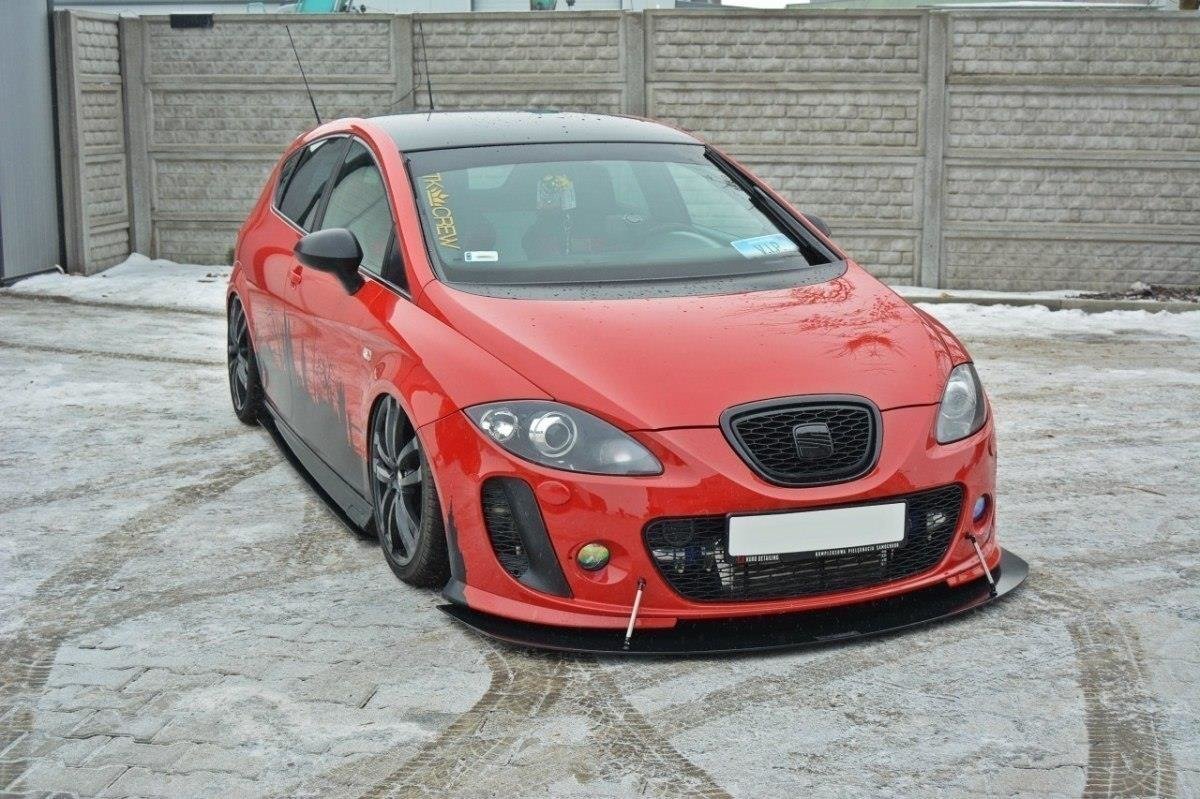 Maxton Design Передний гоночный сплиттер V.1 для Seat Leon MK2 MS Design — изображение 4