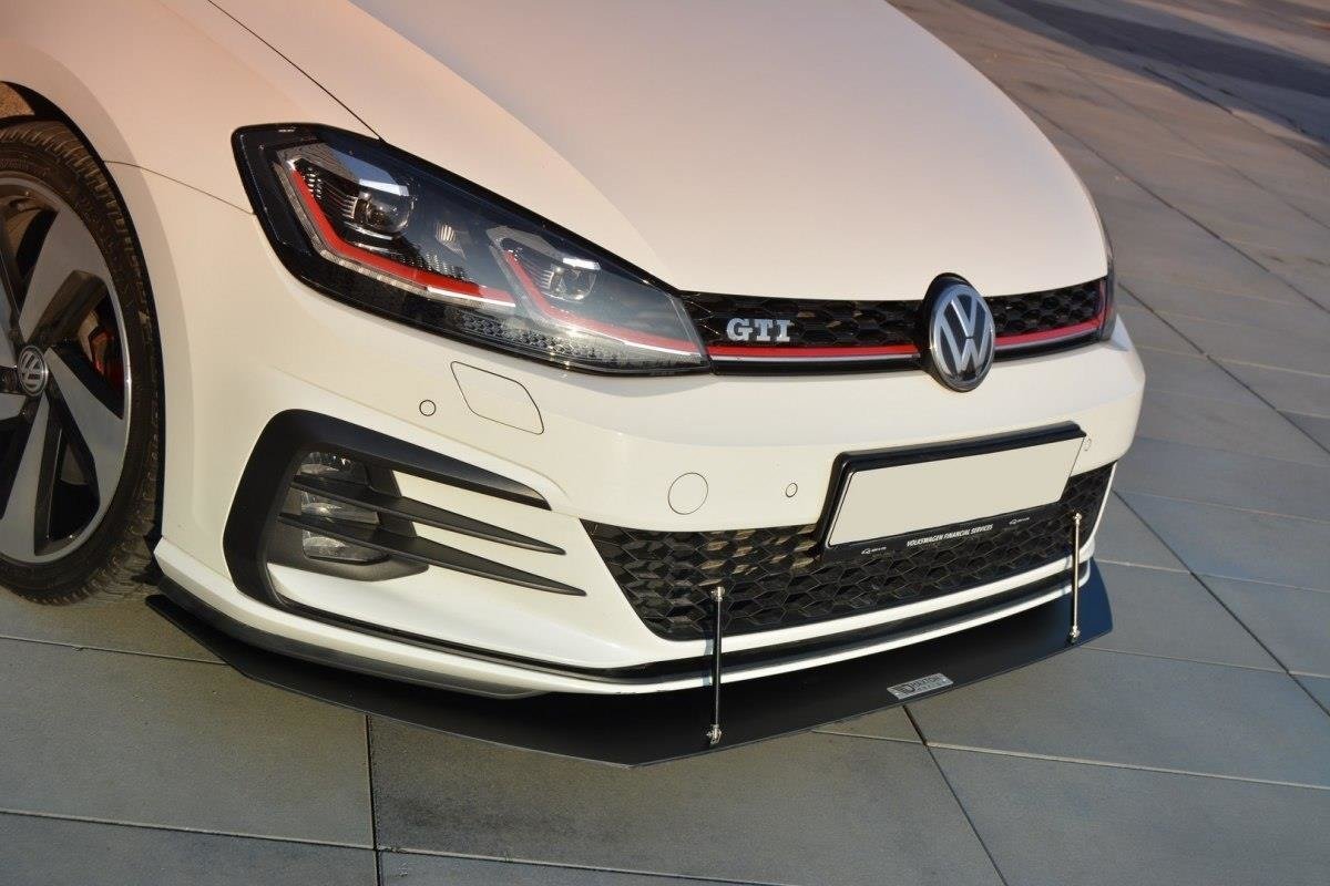 Maxton Design Передний гоночный сплиттер V.1 для Volkswagen Golf GTI / GTD Mk7 (рестайлинг)