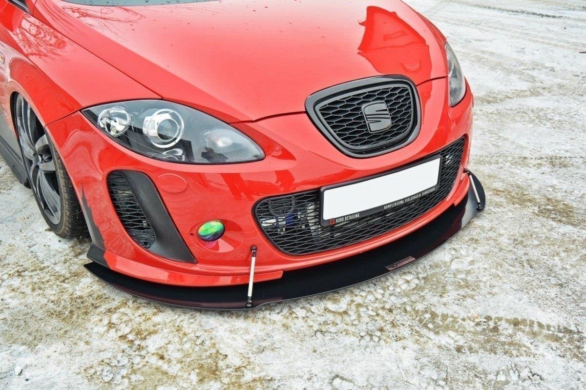 Maxton Design Передний гоночный сплиттер V.2 для Seat Leon MK2 MS Design