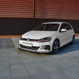 Maxton Design Передний гоночный сплиттер V.2 для Volkswagen Golf GTI / GTD Mk7 (рестайлинг)