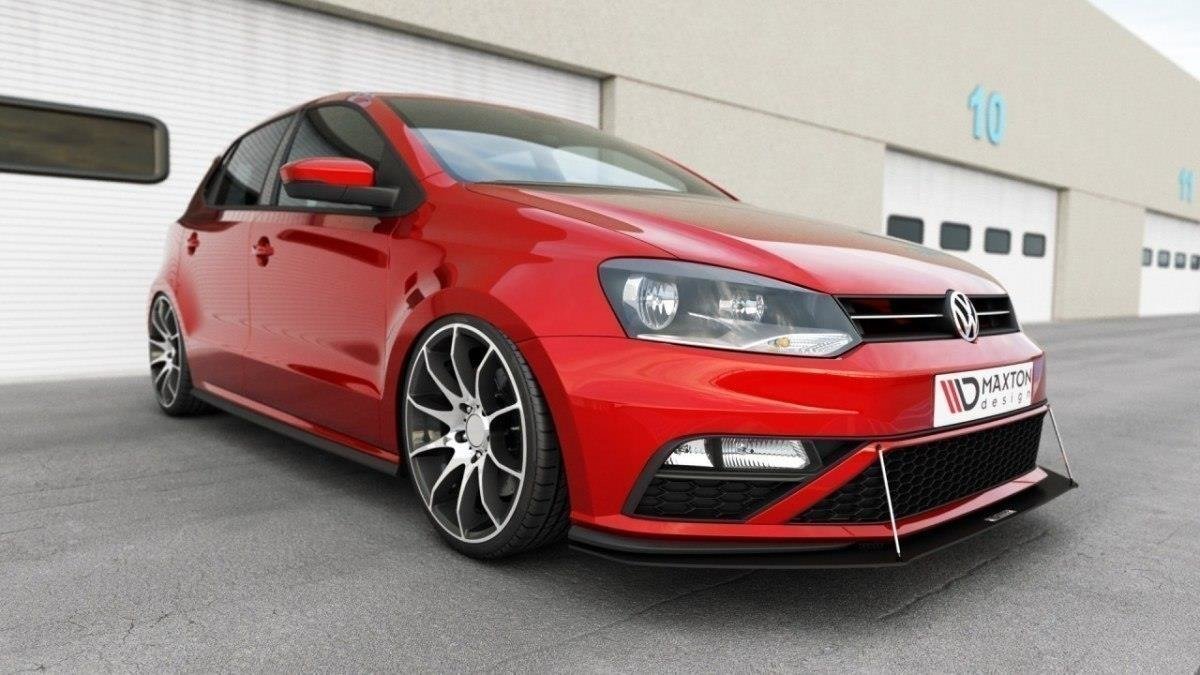 Maxton Design Передний гоночный сплиттер Volkswagen Polo GTI Mk5 Facelift — изображение 2