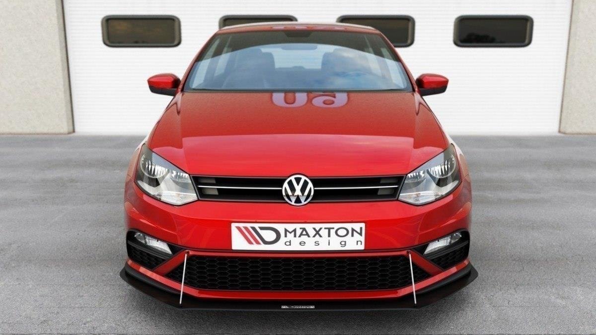 Maxton Design Передний гоночный сплиттер Volkswagen Polo GTI Mk5 Facelift