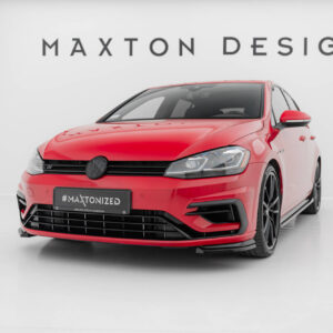 Maxton Design Передние боковые сплиттеры для Volkswagen Golf R / R-Line Mk7 Facelift