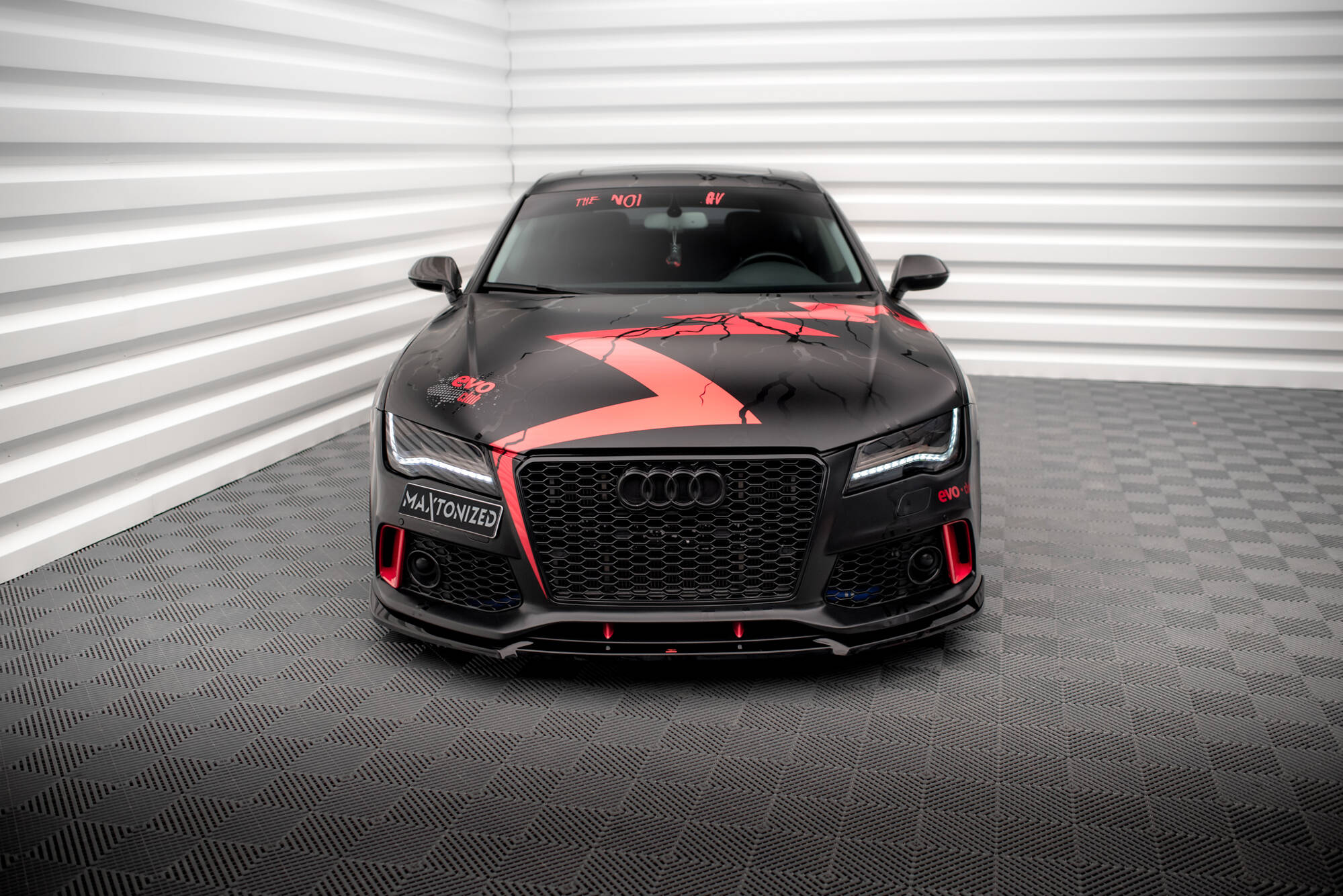 Maxton Design Передний сплиттер Audi A7 RS7 Look C7 — изображение 2