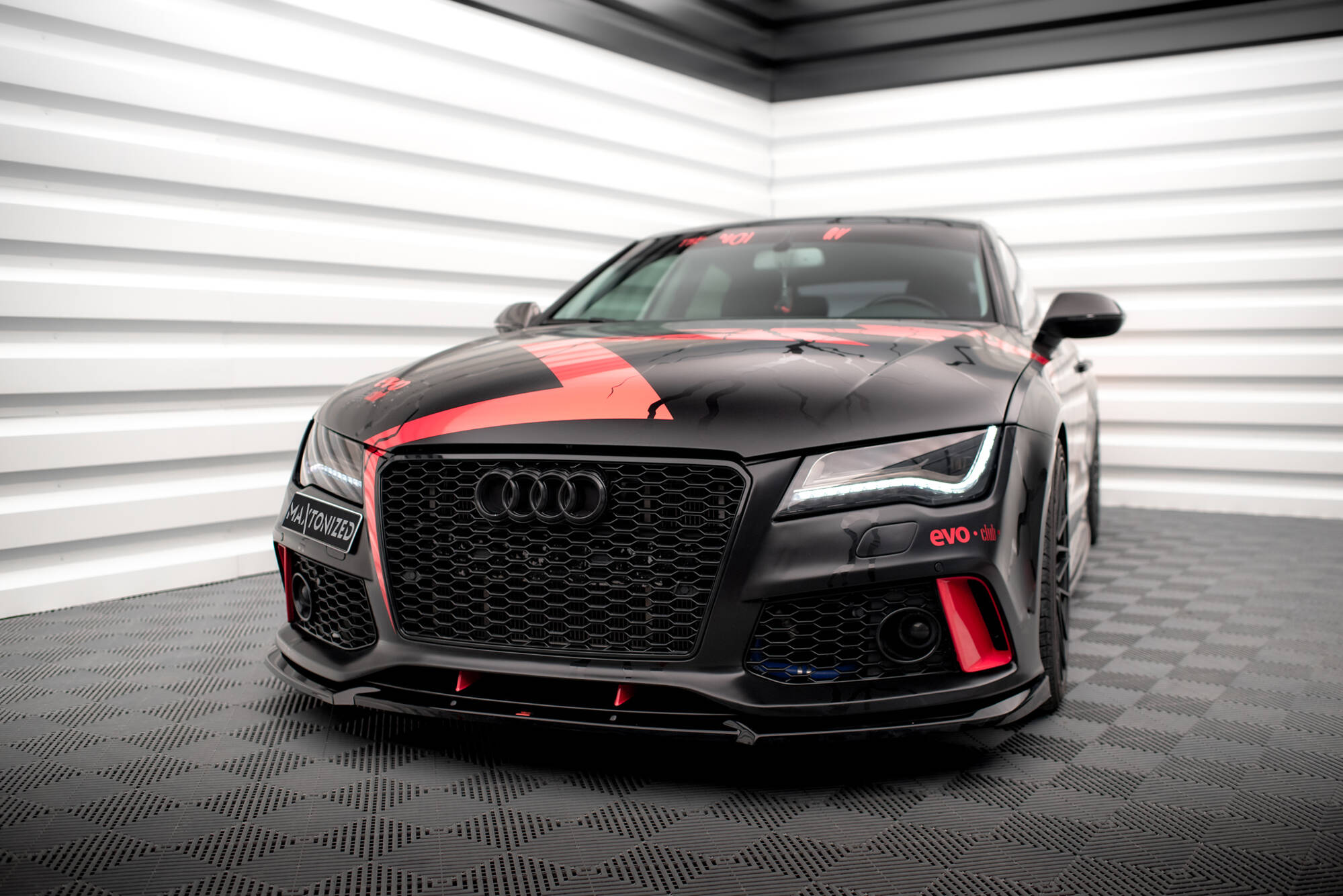 Maxton Design Передний сплиттер Audi A7 RS7 Look C7