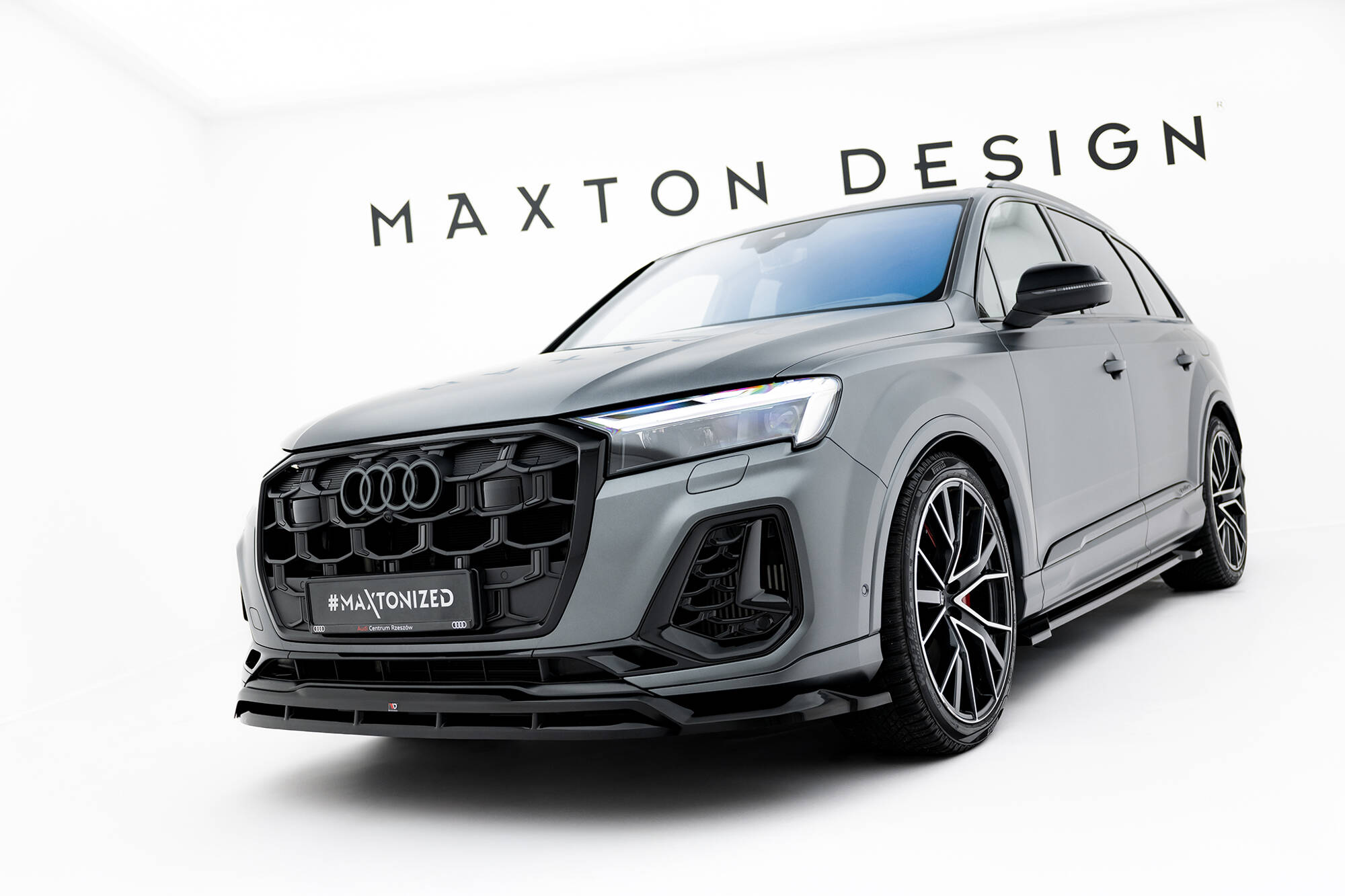 Maxton Design Передний сплиттер Audi Q7 S-Line Mk2 Facelift 2