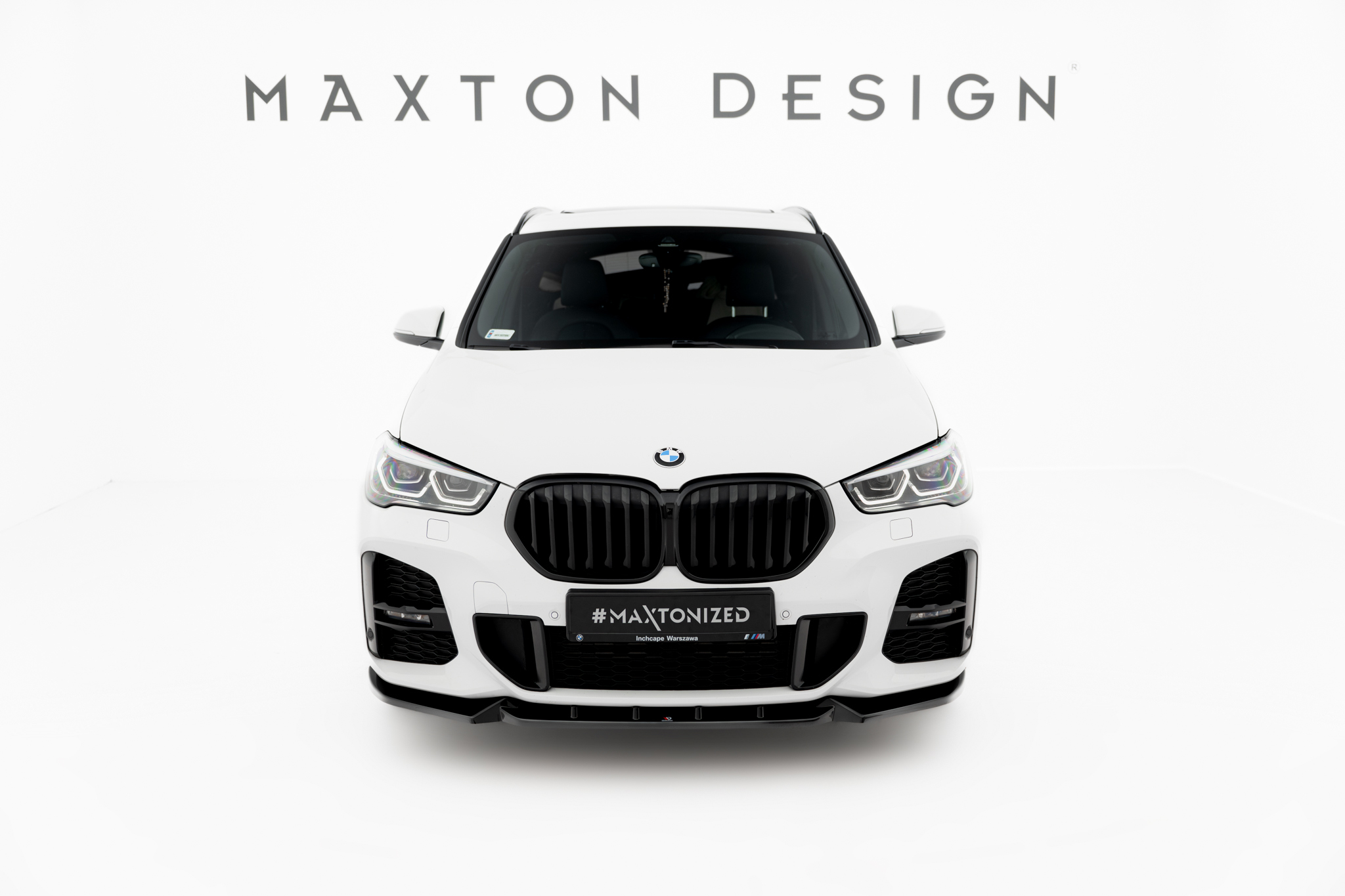 Maxton Design Передний сплиттер BMW X1 M-Pack F48 рестайлинг — изображение 2