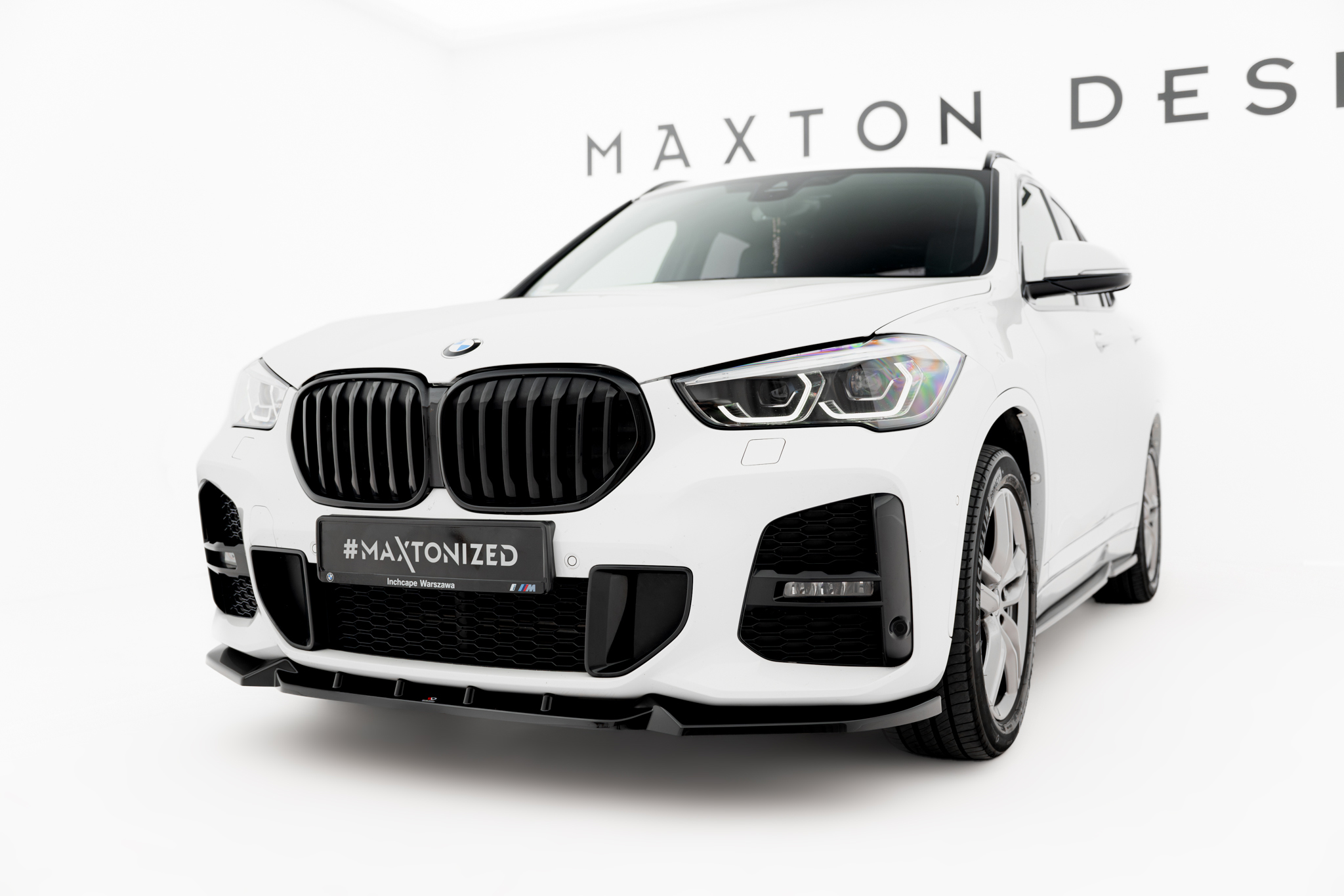 Maxton Design Передний сплиттер BMW X1 M-Pack F48 рестайлинг