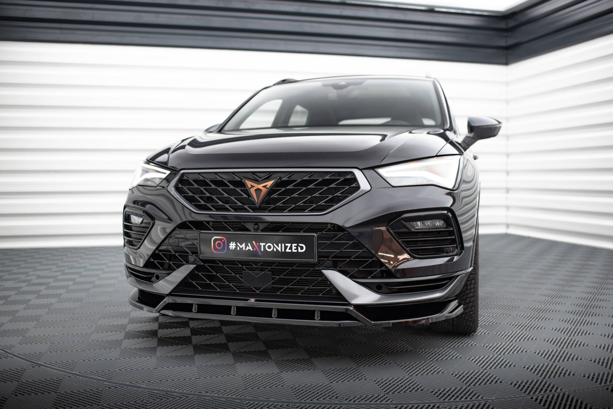 Maxton Design Передний сплиттер Cupra Ateca Mk1 после рестайлинга
