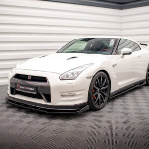 Maxton Design Передний сплиттер + брызговики для Nissan GTR R35 (рестайлинг)