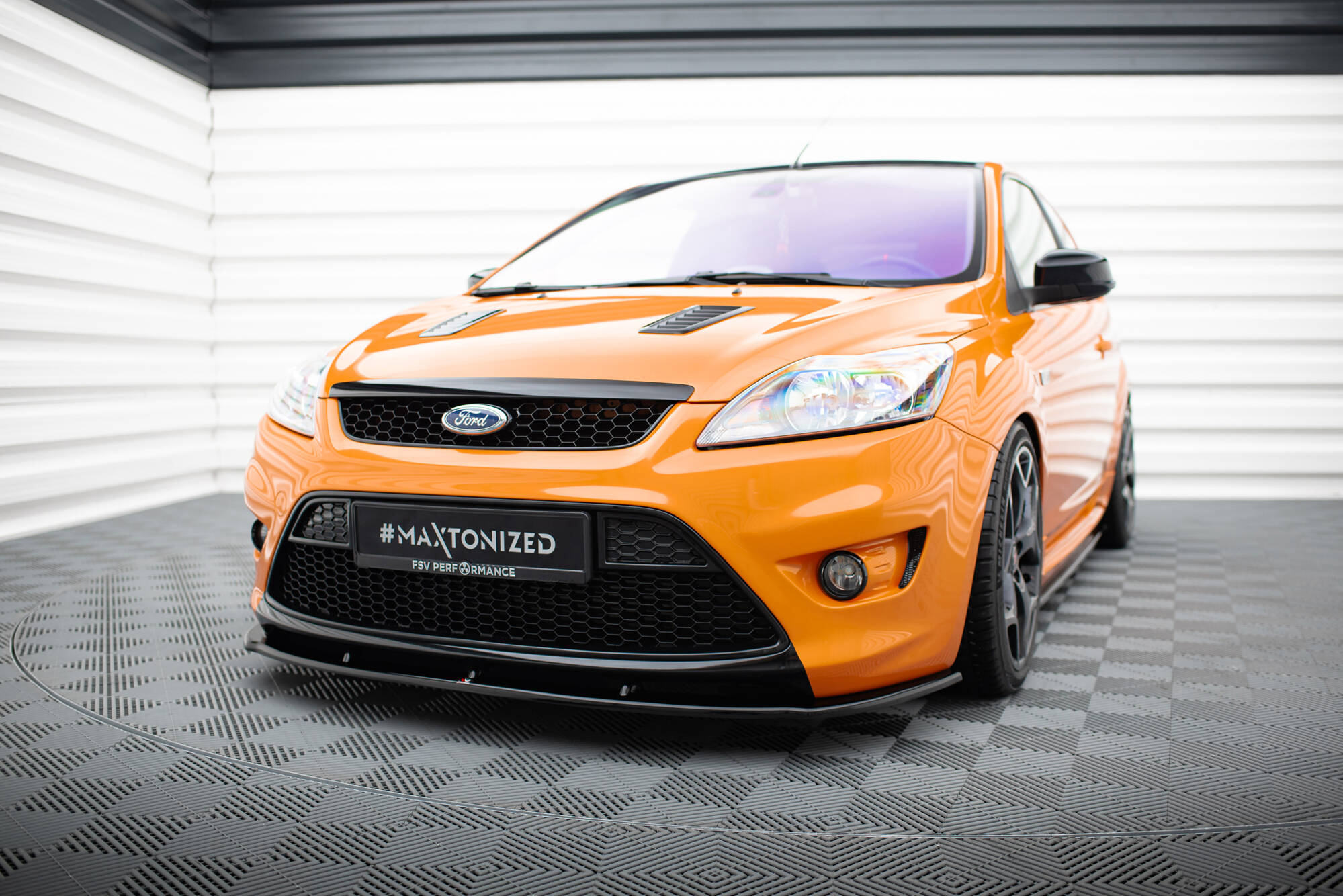Maxton Design Передний сплиттер Ford Focus ST Mk2 FL