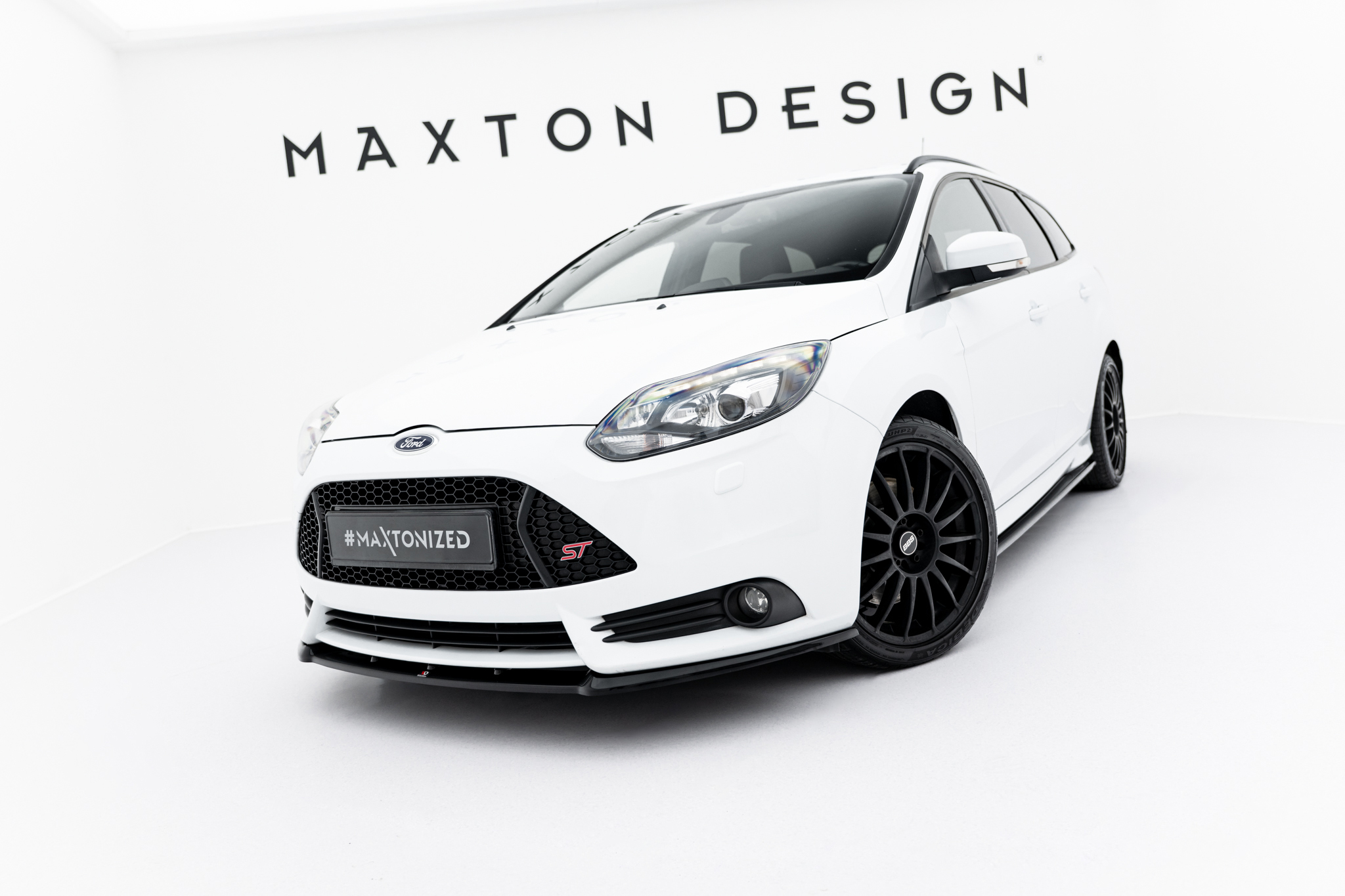 Maxton Design Передний сплиттер для Ford Focus ST Mk3 (Cupra)