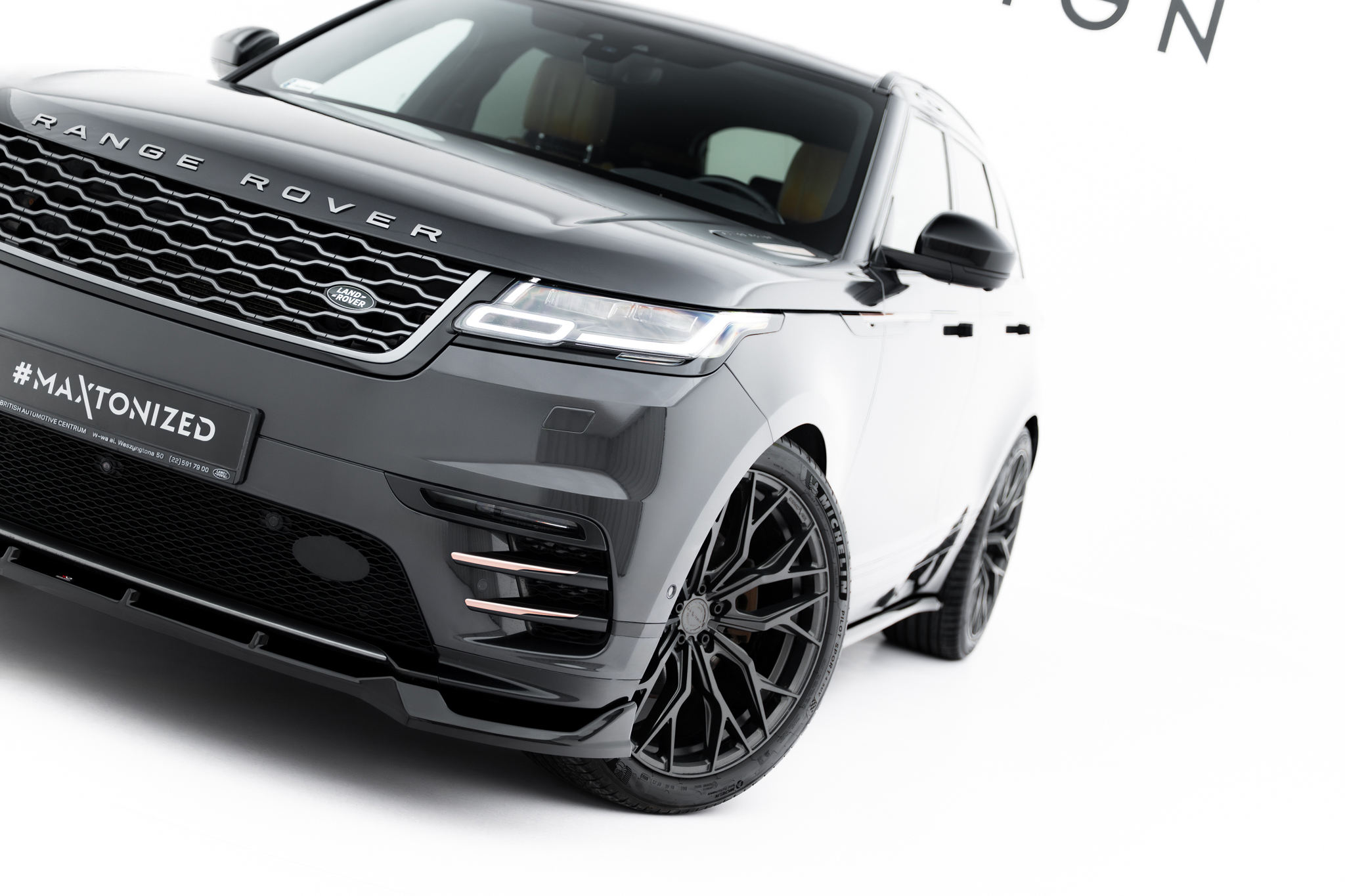 Maxton Design Передний сплиттер Land Rover Range Rover Velar R-Dynamic Mk1
