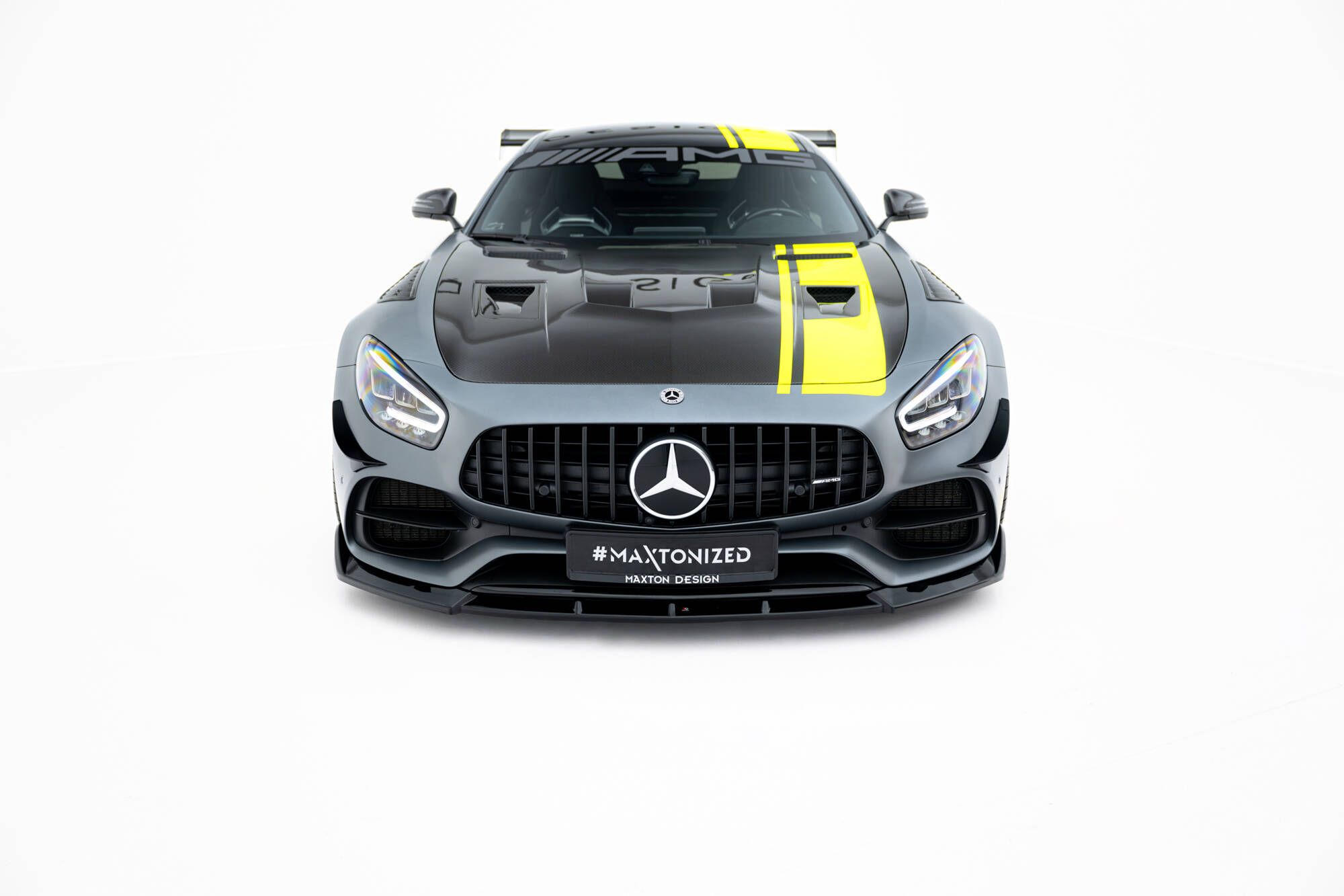 Maxton Design Передний сплиттер Mercedes-AMG GT C C190 рестайлинг — изображение 6