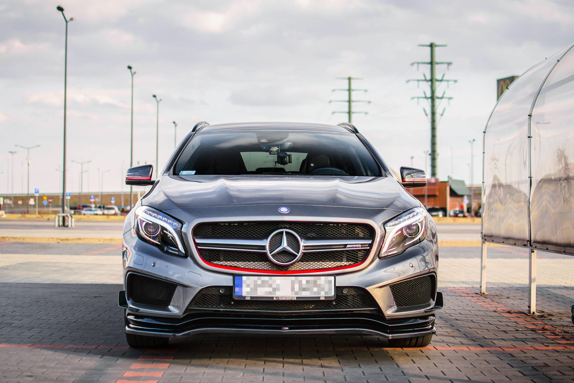 Maxton Design Передний сплиттер Mercedes-Benz GLA 45 AMG