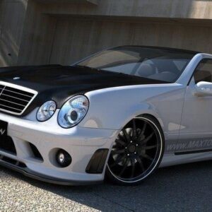 Maxton Design Передний сплиттер для Mercedes CLK W208 (для меня - CLK-208-AMG204-F1 бампер)